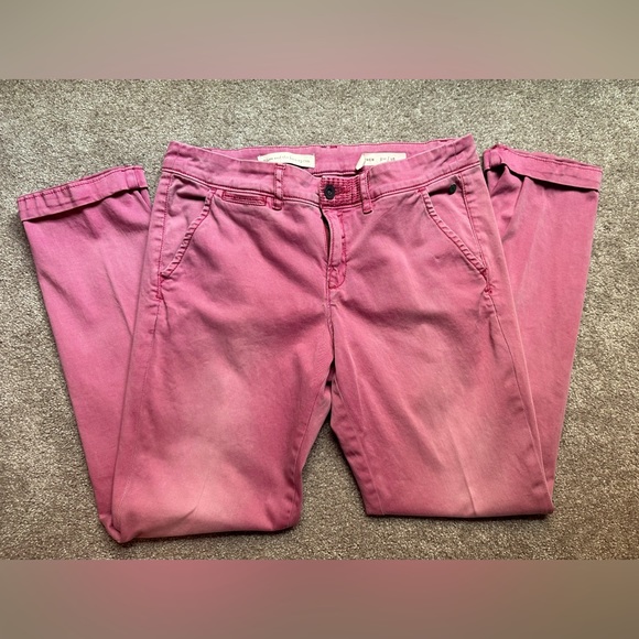 Pilcro and the Letterpress Pants - Anthropologie Pilcro and the Letterpress pants Hyphen sz. 28 mauve low-mid rise